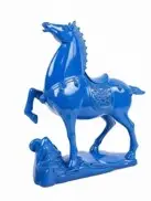 10 寸藍色馬造型擺件